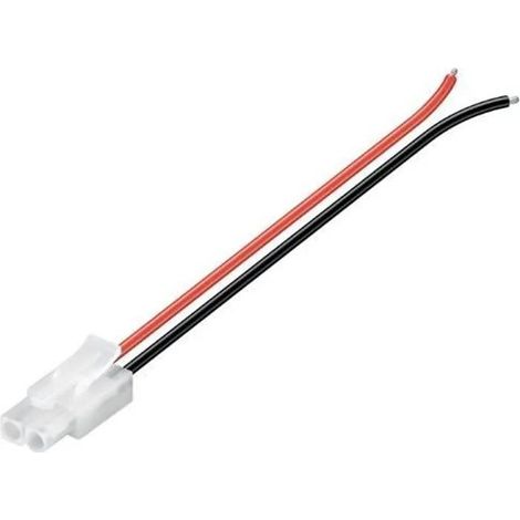 Goobay Cavo di alimentazione Tamiya rosso e nero 14 cm