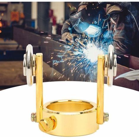 P80 Plasma-Schneidbrenner-Rollenführungsrad aus Metall, Eisen, Metallrollenführungsrad-Positionierung (1 Stück, Gold) (1/4)