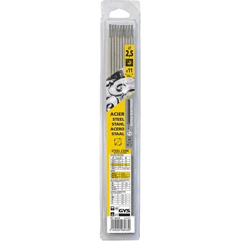 GYS WELDING 084339 Rutile Electrodes Steel 2.5mm (Pack 11) GYS084339