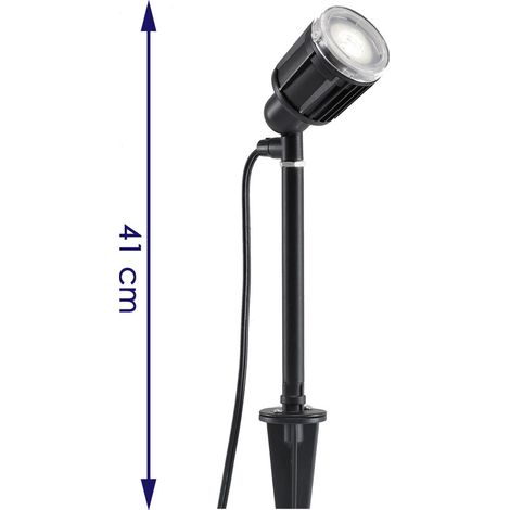 LED-Stableuchte Wandleuchte AMALFI schwarz 41cm, 70 Lm, IP44 (1/5)