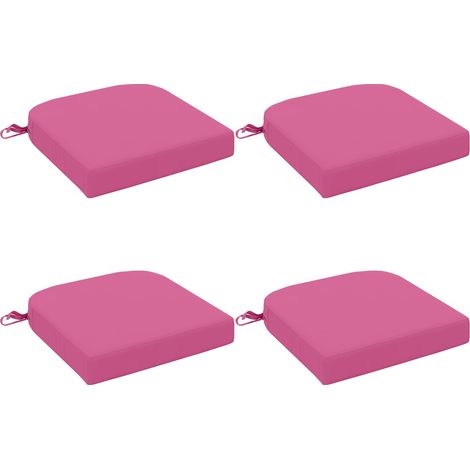 4-teilige Sitzkissen SOEST 4 pcs 100 % Polyester Rosa vidaXL