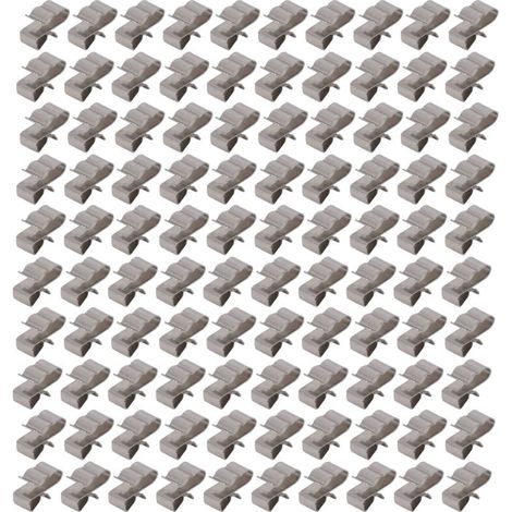 100 stücke Edelstahl Photovoltaik Kabel Clips für PV Solar Panel Kabel Befestigung (1/4)