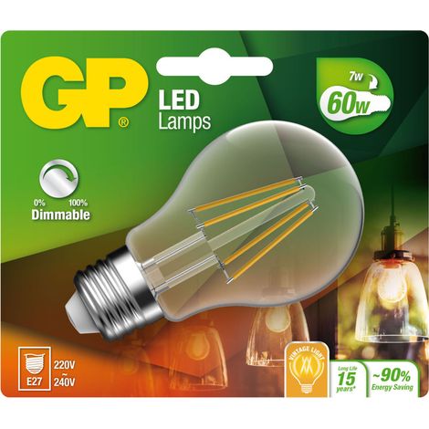 GP Lighting Filament Classic E27 7W 60W Dimmerabile 806lm (1/2)