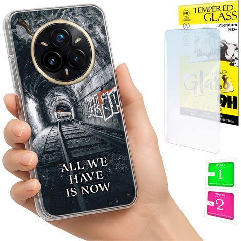 Coque pour Realme 14 Pro+ 5G / 14 Pro Plus 5G : coque arrière avec verre trempé 9H (1/5)