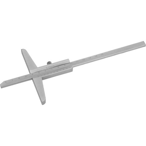 Tiefenmessschieber (0–150 mm), Genauigkeit 0,02 mm, Messinstrument, Lineal, Tiefenmesswerkzeug (1/5)