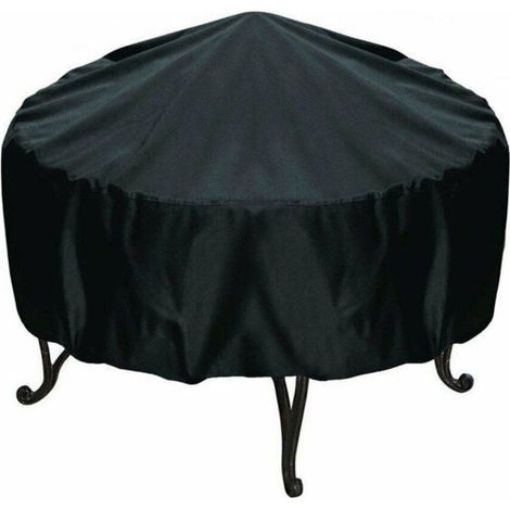 Barbecue Couverture, Barbecue ronde extérieure Couverture extérieure jardin BBQ Grill Cover, antipluie, poussière et résistant aux UV Covers Grille ronde, Petite table ronde couverture 12075cm