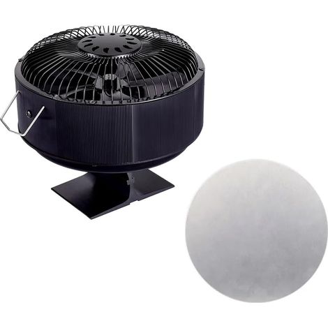 Ventilateur de Poêle à 5 Pales Alimenté par la Chaleur, Brûleur à Bûches/Bois/Granulés, Distribution Efficace de la Chaleur, Ventilateur de Cheminée Silencieux pour (1/5)