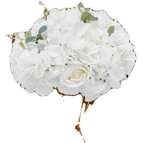 Arrangement de Boule de Fleurs, 20 cm de Diamètre, Soie et Plastique Artificiels, Décorations Intérieures, Centres de Table de Mariage, Arrangement Floral (1/5)