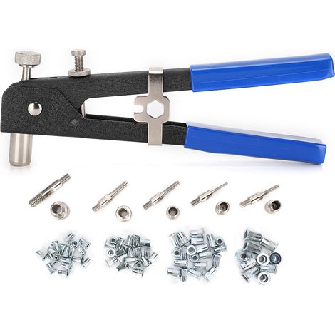 Ensemble de 86 pistolets à rivets avec poignée antidérapante en PVC et boîte en plastique (JD-4623) (1/5)