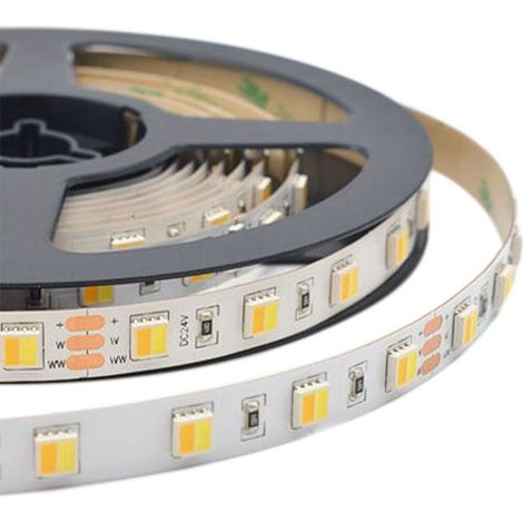 Tira LED V-TAC SMD2835 14W/m 5m 120 LED/m 24V 3 en 1 IP20 10mm