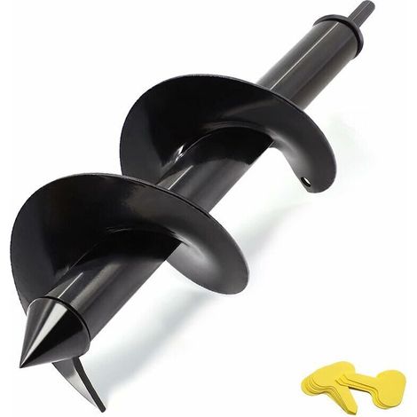 Mèche pour tarière10 cm x 30 cm Plante de jardin Fleur Bulbe Tarière Spirale Perceuse Rapide Planteur Terre Tarière Bit Poteau ou Parapluie Trou Digger pour 3/8" Hex Drive Drill