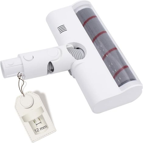 Cabezal de cepillo eléctrico compatible con aspiradoras Dreame V8, V9, V9B, V9P, V10 XR T10. Accesorios de cepillo suave (Nota: Solo para espaciado de aguja conductora de 12 mm). (1/5)