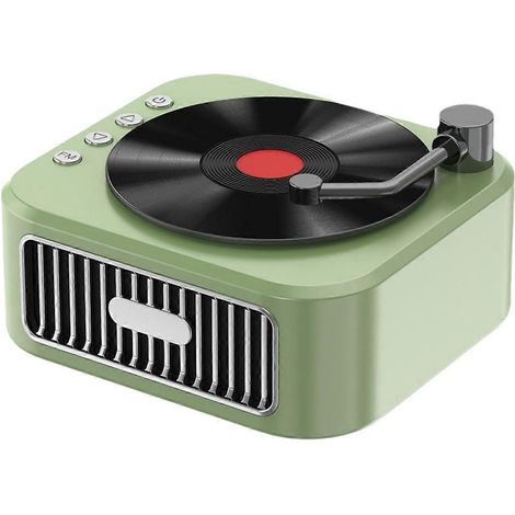 Grüner Bluetooth-Lautsprecher im Stil eines Phonographen aus dem 18. Jahrhundert (5.3) (1/5)