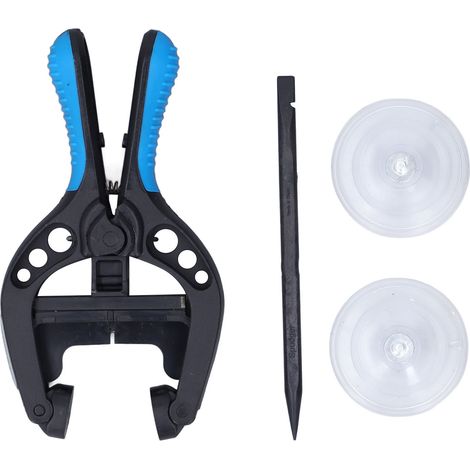Pince à ventouse ergonomique anti-dérapante, manche PVC réglable et amovible, outil d’ouverture d’écran à forte aspiration. (1/5)