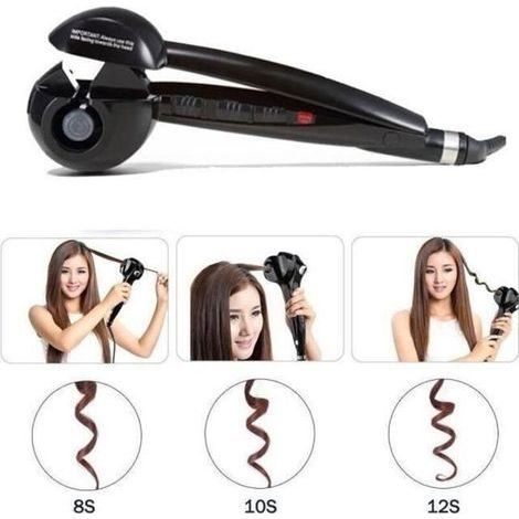Fer à friser Professionnel Boucleur à cheveux Automatique 190-210-230°C 3 niveaux de température chauffant céramique Styler (1/3)
