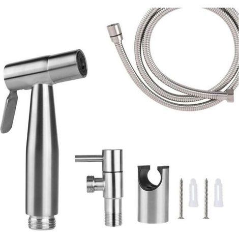Pulvérisateur pour Toilettes/Bidet en Acier Inoxydable - Kit Complet de Bidet
