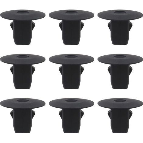Store 100pcs Clip de Retenue de Garde-Boue Doublure de Garde-Boue de Voiture Attaches de Retenue à œillets 90682-SEA-003 Pièces de Rechange Automobiles en Plastique, Noir (1/5)