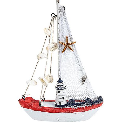 1 Stück Tischdekoration in Form eines Segelboots