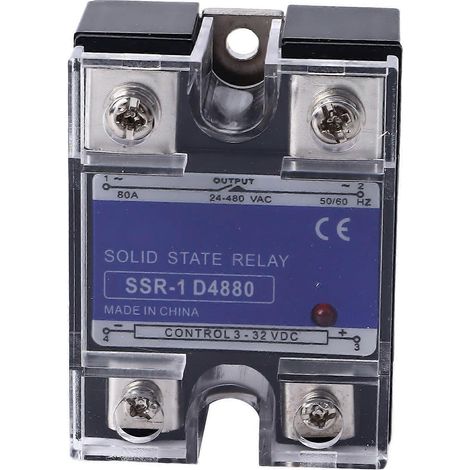 Einphasen-Halbleiterrelais (DC/AC) mit SSR-Halbleiterspannungsregler, Eingang 3–32 V DC, Last 24–480 V