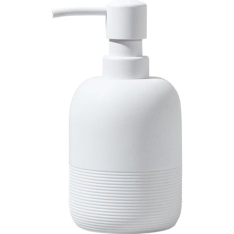 Seifenspender für Badezimmerablage, Seifenspender für Küchenspüle (300 ml, weiß) (1/5)