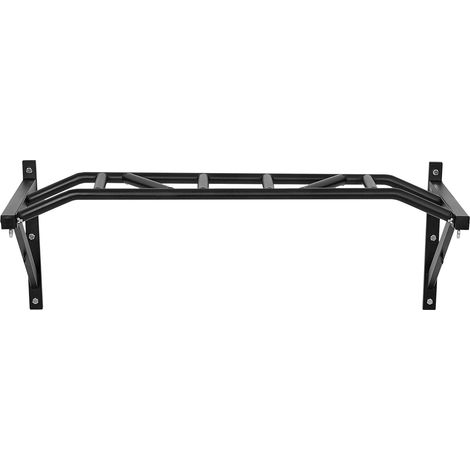 Mophorn Barra de dominadas de pared con agarres múltiples,incluye soportes para accesorios, capacidad de carga de 200 kg, ideal para uso en gimnasio en casa, dimensiones 1260 x 586 x 456 mm