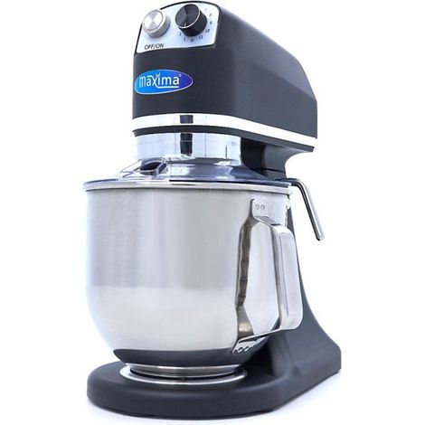 Mixer planétaire professionnel 7 L - 11 vitesses, 2 kg de pâte - noir mat (1/5)