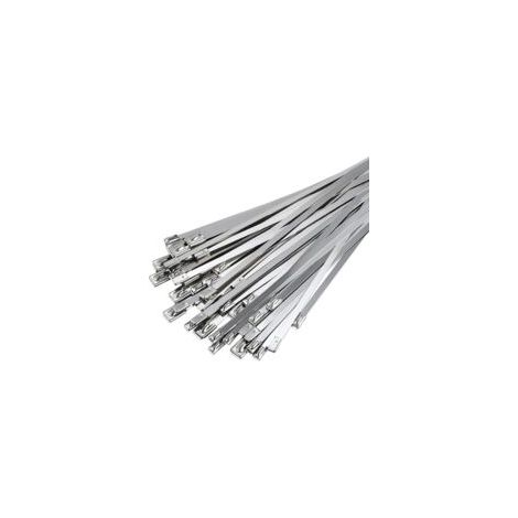 Collier de Serrage Inox 50 Pièces, 300mm×4,6mm Attache Câblées Acier Inoxydable, Collier de Serrage Inox Pour Enroulement D'échappement, Câbles Groupés, Entretenir les Clôtures et les Auvents (1/5)