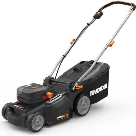 Rasaerba a Batteria 40V WG737E Nitro Brushless Taglio 37 cm 2 in 1 per Giardini fino a 550 m² con Cesto 40L - Worx (1/5)