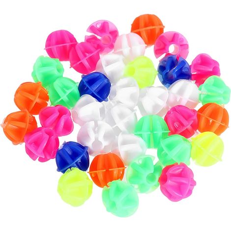 Perles À Rayons Cycle Double Décorations pour Les Enfants Ornements Rayons De Vélo Décor De Rayons De Roue De Vélo Perle De Rayon De Vélo Ronde Plastique Colorful (1/5)