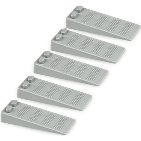 5 pièces cale porte caoutchouc souple, Hauteur Reglable Antidérapante bloc porte sol, Non Toxique, Non Odeur arrêt de porte (1/5)