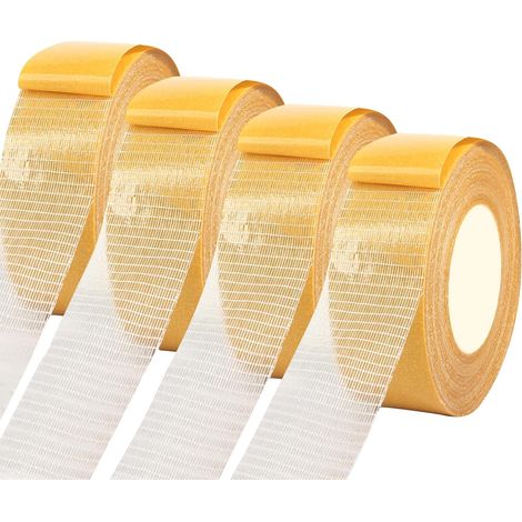 4 Rolls Doppelseitiges Klebeband Extra Stark Teppich Klebeband 3cm x 20m Klebeband Doppelseitig Teppichklebeband Doppelseitig Teppichkleber für Küche Zuhause Schule oder Outdoor (1/5)