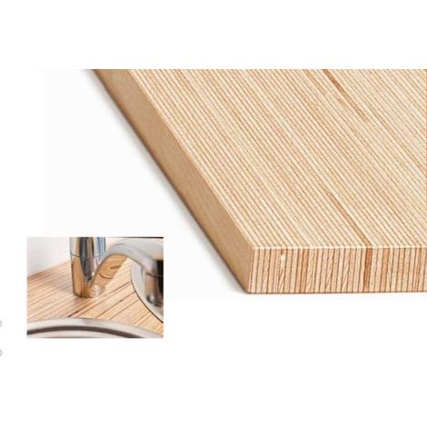 Pannello Top in legno di faggio microlamellare mm 35 x 640 x 3000