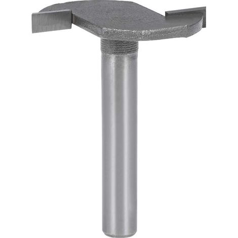 1/4" Shank T Slot Router Bit 1/8" Cutting Depth, 2 Flutes High Speed Steel T Track Router Cutter (Gray) (1/3)