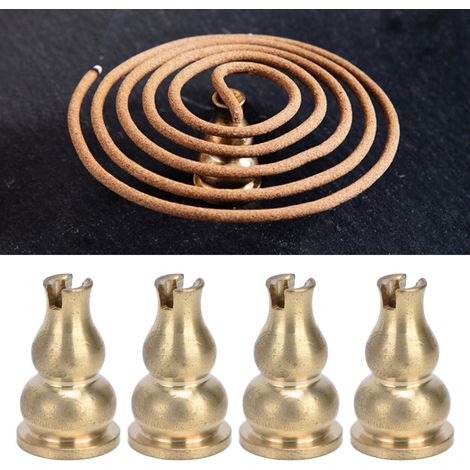 Encensoir Rondelle Forme Gourde Brass 10pcs : Porte Encens Gourde Copper pour Maison Bureau Salon Yoga (1/5)