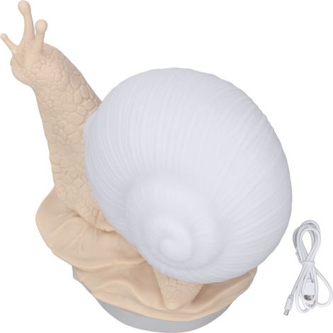 Lampe de nuit escargot LED, 24 couleurs changeantes, 2 modes, éclairage d'ambiance mignon pour chambre et bureau. (1/5)