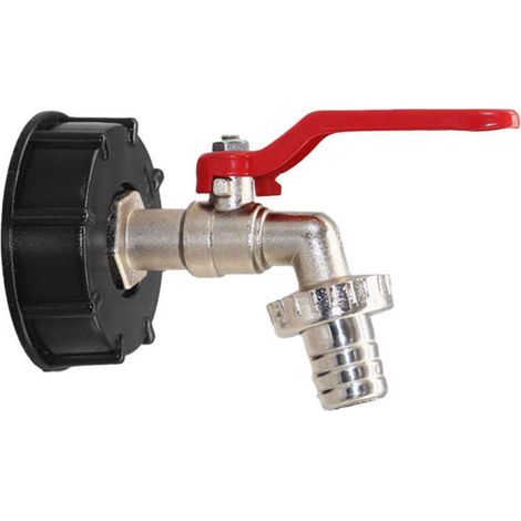 Adattatore IBC S60x6 da 3/4" per rubinetto per serbatoio di accumulo acqua - Filettatura maschio/femmina, polietilene resistente (1/4)