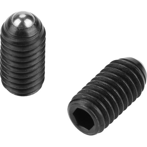 Jeu de 10 plongeurs à ressort à bille en acier au carbone à filetage hexagonal M6 (M616) (1/5)