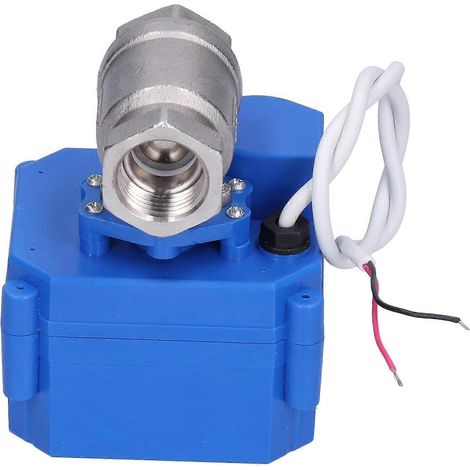 Mini-Elektro-Kugelhahn 1/2" Edelstahl CR01 Anschlussart BSP-Gewinde Standard DC12V