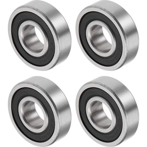 6200/12-2RS 12x30x9mm Ball Bearings 4PCS Chrome Steel (1/5)