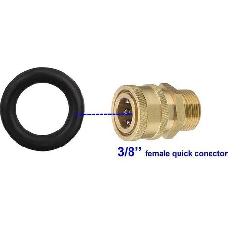 Lot de 25 joints toriques 3/8" pour raccords de tuyau de nettoyeur haute pression, joint à connexion rapide, accessoires en caoutchouc durable, pièces pour outils de jardin