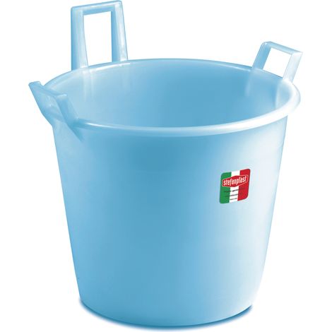 Stefanplast MASTELLOTTO A 3 MANICI AZZURRO lt.125 - Ø cm. 70x51 h