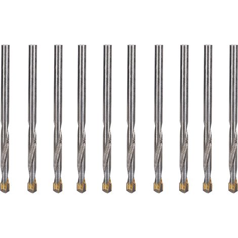 10 Forets Hélicoïdaux en Acier Tungstène pour Métal et Bois, Tige Droite 4.2mm, Pour Outils Électriques (1/5)