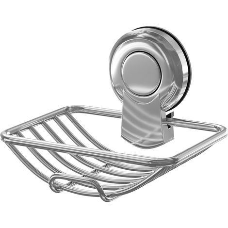 Wholesale Domestic SuctionLoc Chrome Wall Mounted Soap Basket (1/5)