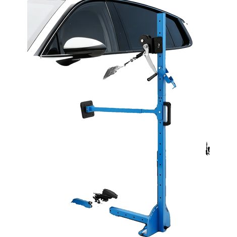 Herramienta para reparar abolladuras de coche, hierro de alta calidad, brazo ajustable de 120°, fuerza de tracción máxima de 800 kg, acabado pintado con aerosol, apta para varios modelos de coche. (1/5)