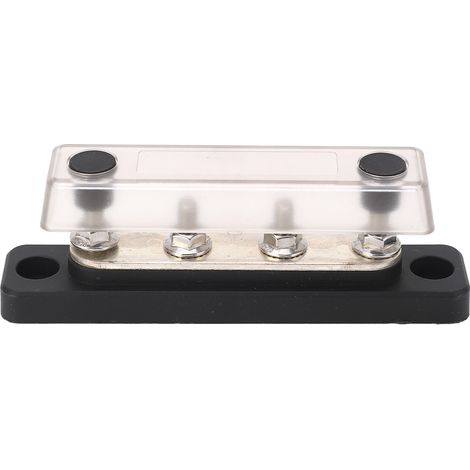 Bloc de jonction batterie 4 pôles M5, boîtier transparent, distribution électrique pour camping-car, bateau, yacht et système de puissance. (1/5)
