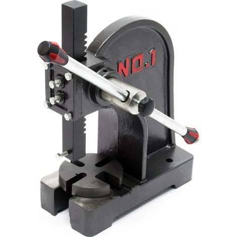 Prensa manual de palanca con cremallera herramienta de taller de hierro fundido 1000 kg 160000575 (1/5)