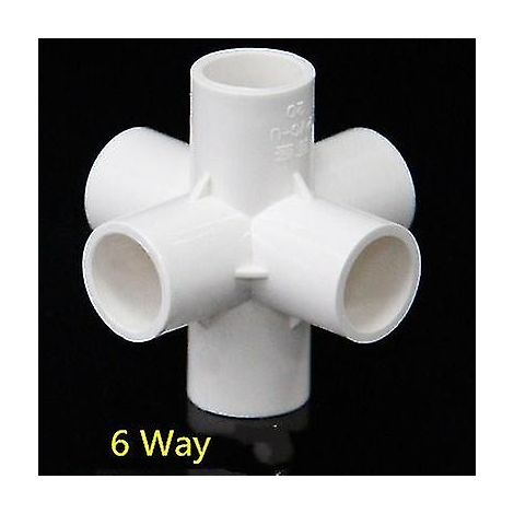 Raccords de tuyau en PVC 3, 4, 5 ou 6 voies, répartiteur de tuyau 20-50 mm, adaptateur pour tuyau d'arrosage, connecteur pour étagère DIY 25 mm 25 mm 25 mm