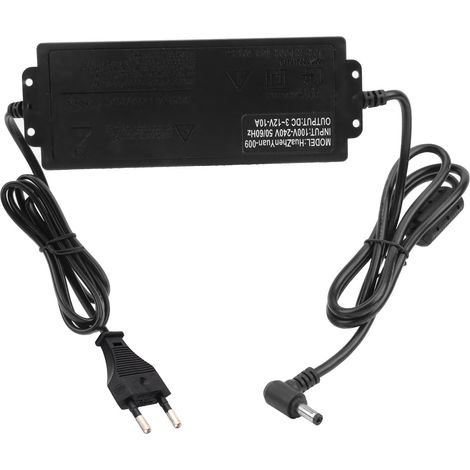 Adaptateur secteur régulé 3-12 V CC 10 A avec affichage de la tension CA 110-240 V (1/5)