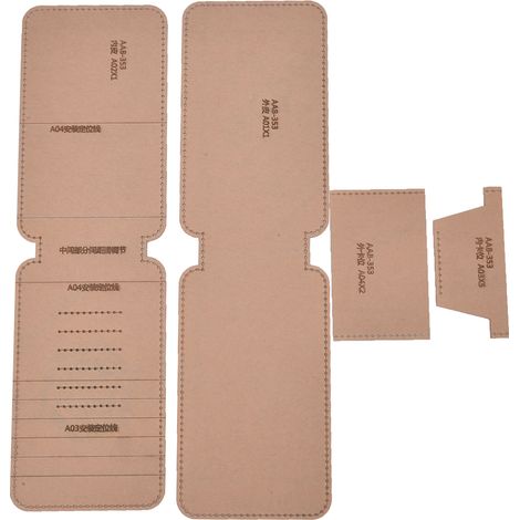 AAB-353 Gabarit Portefeuille Transparent Acrylique Manuel, Patron pour Téléphone Portable et Porte-Monnaie (1/5)
