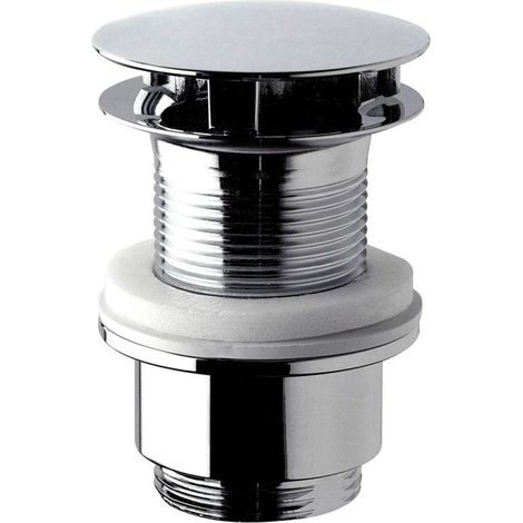 Sapho Accesorios Omp Tea - Válvula fija circular 1 1/4, para lavabos sin rebosadero, cromo 147.555.5 (1/3)